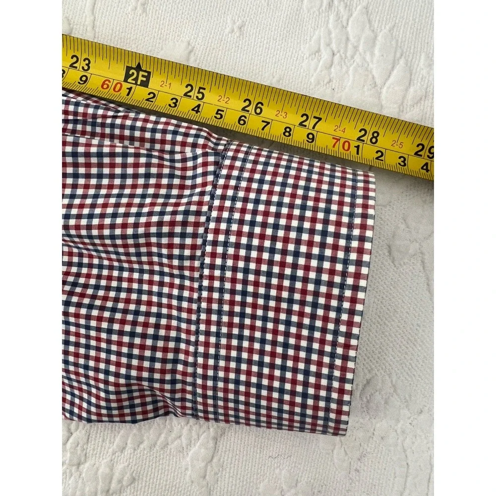 Polo Ralph Lauren Shirt Mens XXL Red Blue White Gingham Cotton Button Down Pony